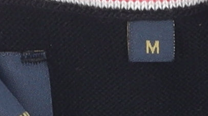 Guide London Black Men's Medium Polo, Short Sleeve Knit