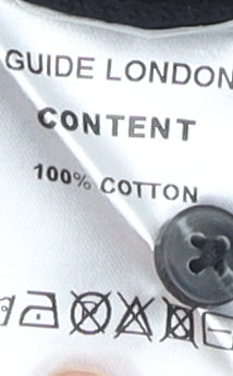 Guide London Black Men's Medium Polo, Short Sleeve Knit