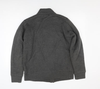 Mens UK Size M James Pringle Grey Bomber Jacket
