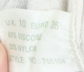 Womens UK Size 10 Kaliko Ivory Classic Blouse