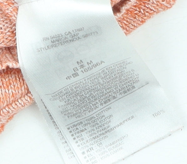 GAP Women's Pink M Knit Pullover Jumper, Crew Neck, Cotton