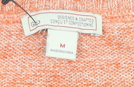 GAP Women's Pink M Knit Pullover Jumper, Crew Neck, Cotton