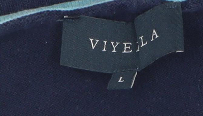 Womens UK Size L Viyella Multicoloured Pullover Jumper