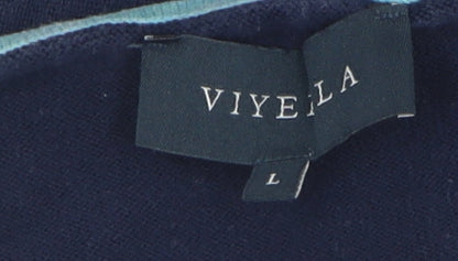 Womens UK Size L Viyella Multicoloured Pullover Jumper