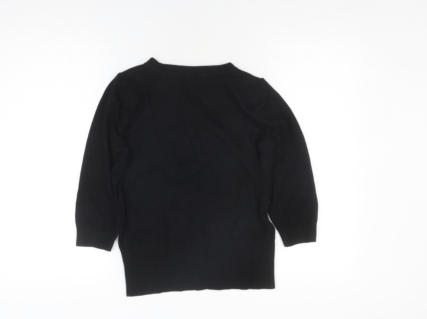 Red Herring Women's Black Basic Knit Top, Size 2