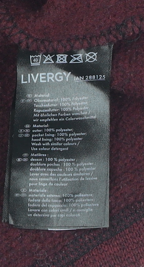 Mens UK Size XL Livergy Red Hooded