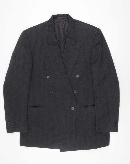 Mens UK Size 42 Burton Regular Black Suit Jacket