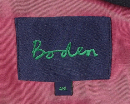 Boden Men's Black Wool Blazer 46L Formal Single-Breasted