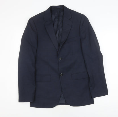 Mens UK Size 34 DKNY Regular Blue Suit Jacket