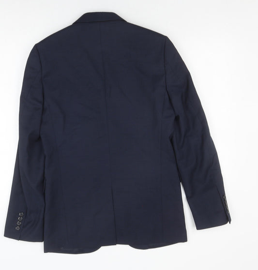 Mens UK Size 34 DKNY Regular Blue Suit Jacket