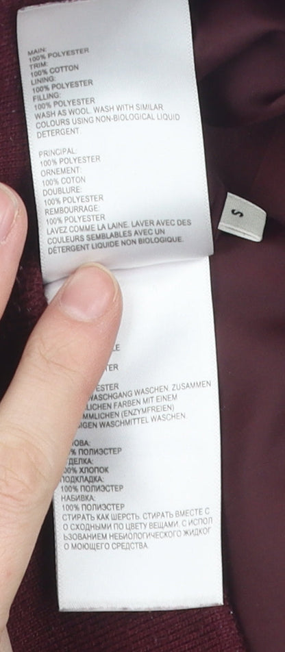 Whistles Men's Red Bomber Jacket S - Polyester Quilted