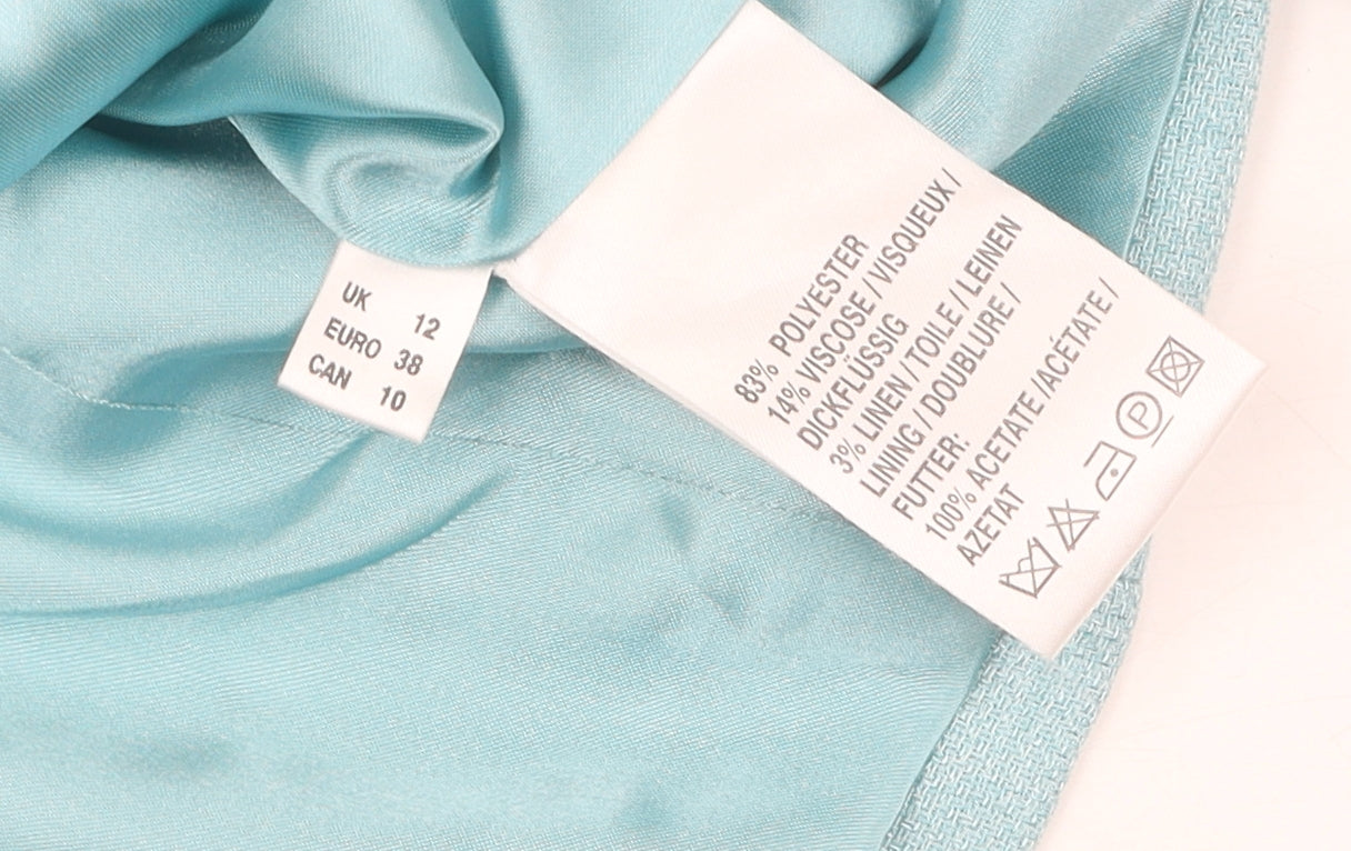 Jacques Vert Women's Blue Beaded Blazer, Size 12