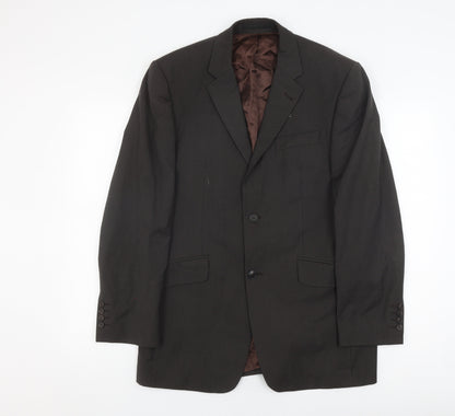 Mens UK Size 40 Jasper Conran Regular Black Suit Jacket