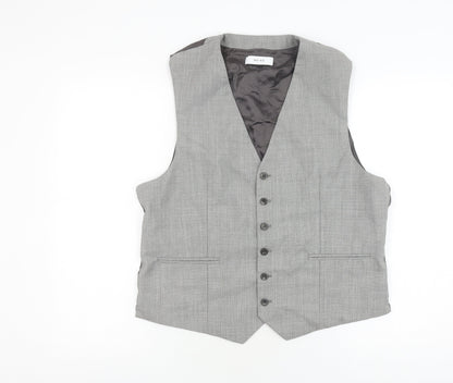 Mens UK Size 44 Reiss  Grey Suit Waistcoat