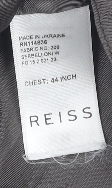 Mens UK Size 44 Reiss  Grey Suit Waistcoat