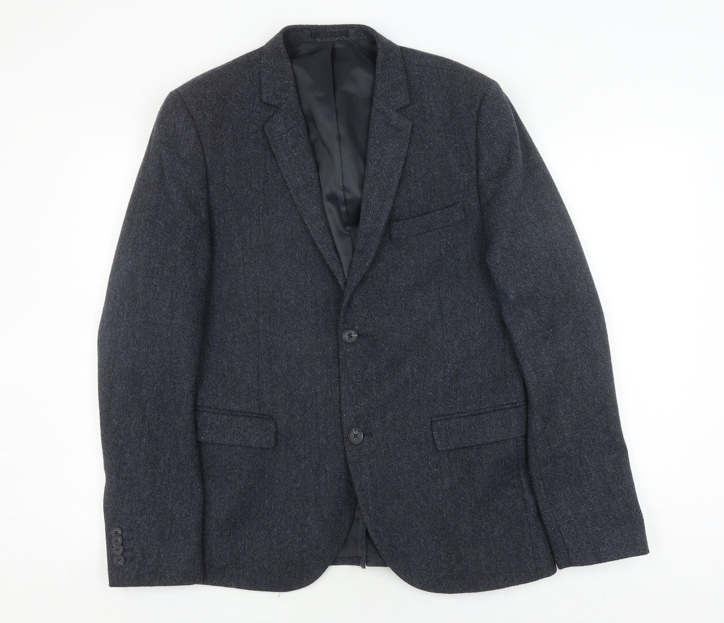 Mens UK Size 40 Topman Regular Grey Suit Jacket