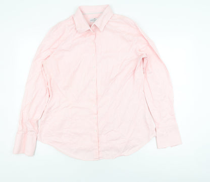 Hawes & Curtis Men's Pink Cotton Button-Up Shirt