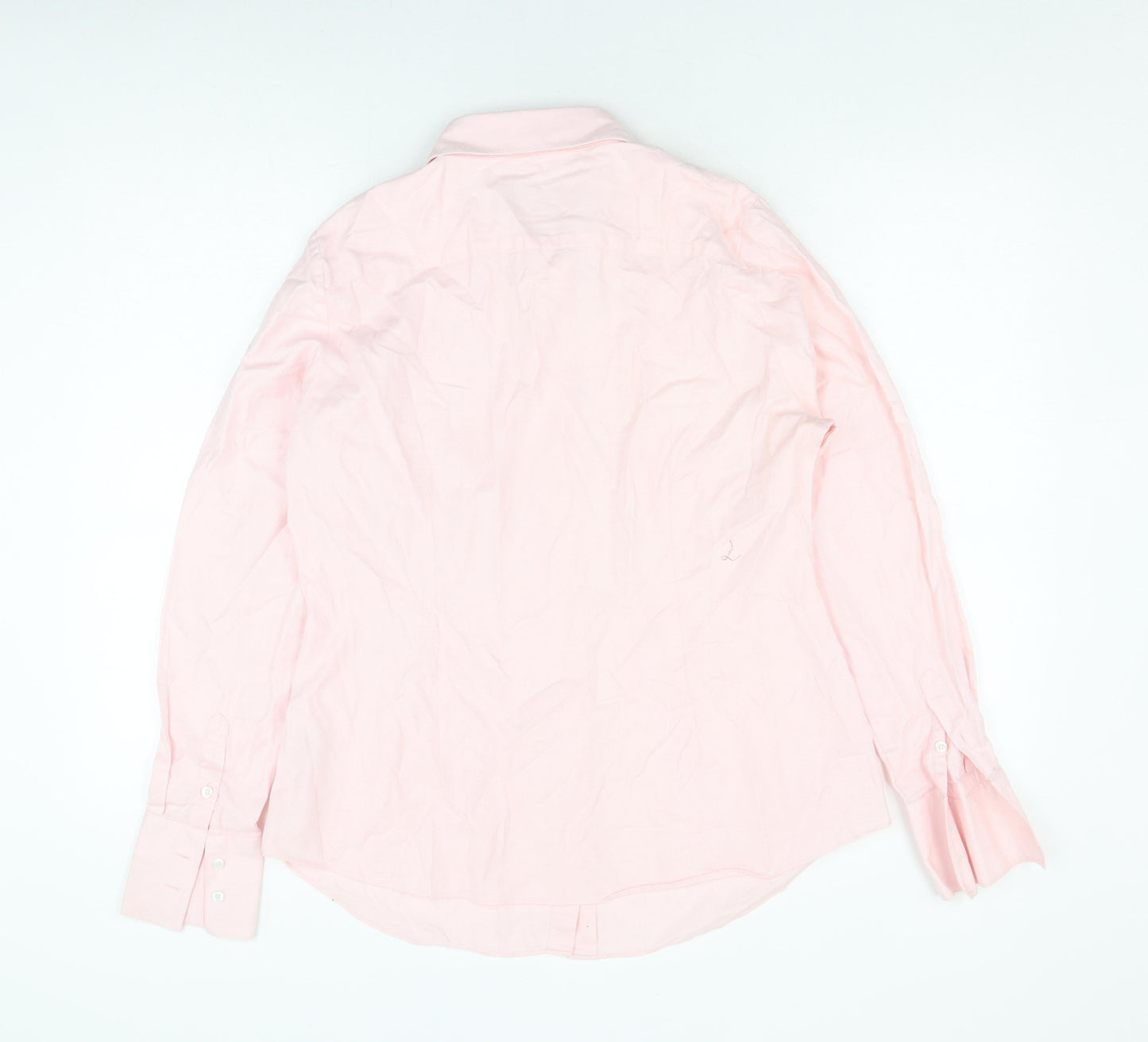 Hawes & Curtis Men's Pink Cotton Button-Up Shirt
