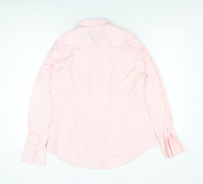 Hawes & Curtis Men's Pink Cotton Button-Up Shirt
