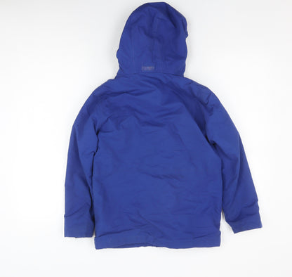 Campri Boys Blue Hooded Parka Jacket Size 11-12 Years