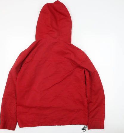 Mens UK Size L Climb Red Parka Coat