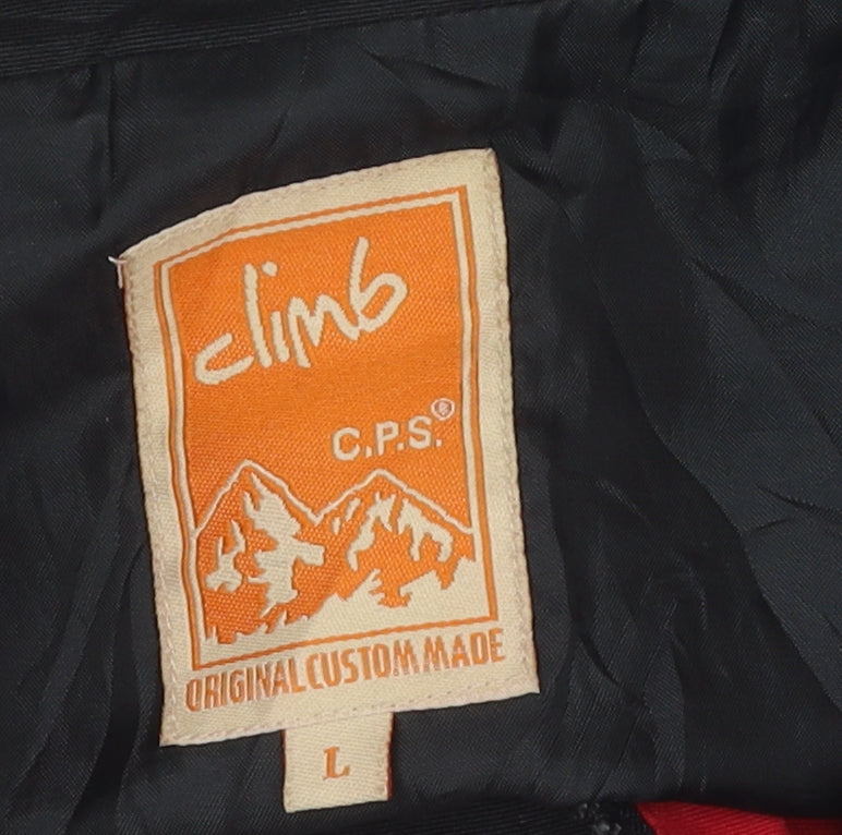 Mens UK Size L Climb Red Parka Coat