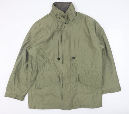 Mens UK Size L Savatini Green Parka Coat