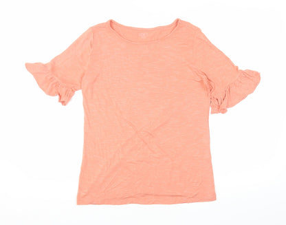LOFT Women's Orange M Basic T-Shirt