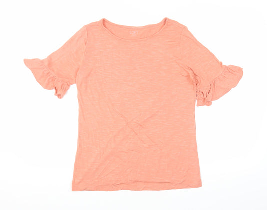 LOFT Women's Orange M Basic T-Shirt