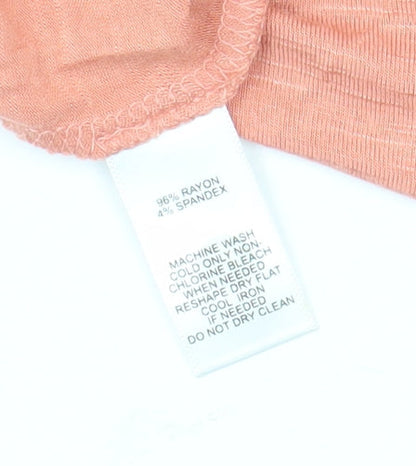 LOFT Women's Orange M Basic T-Shirt