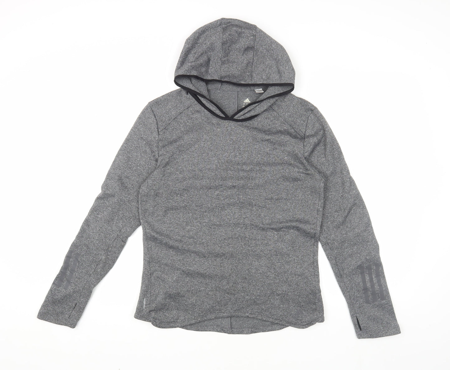 Adidas Women's Grey Small Pullover Hoodie