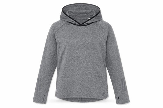 Front view of Adidas Women's Grey Small Pullover Hoodie