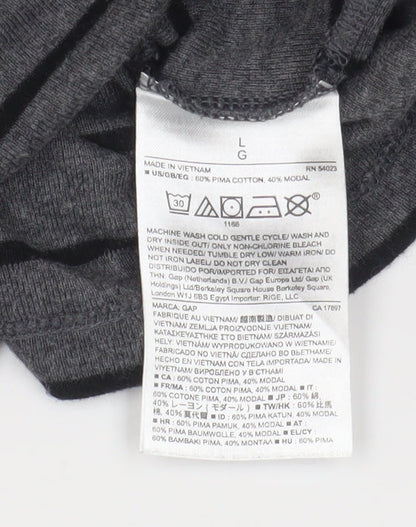 Womens UK Size L Gap Grey  T-Shirt