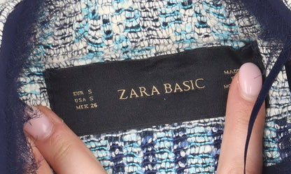 Zara Women’s Multicoloured Long Overcoat Size 8