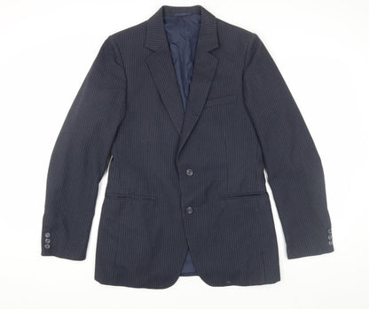 Foster Menswear Navy Pinstripe Blazer Size 38R