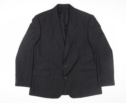 Diplomat Men's Black Blazer, Business Formal 46R