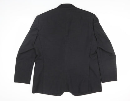 Diplomat Men's Black Blazer, Business Formal 46R