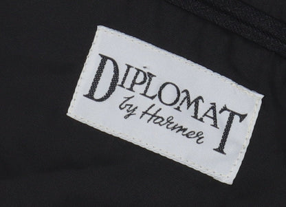 Diplomat Men's Black Blazer, Business Formal 46R