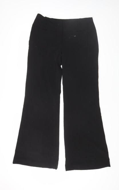 Red Herring Women's Black Flared Trousers Size 12