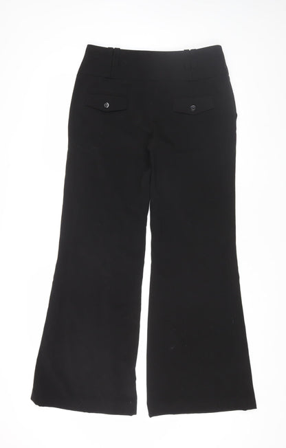 Red Herring Women's Black Flared Trousers Size 12