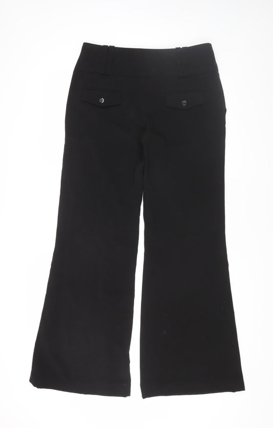 Red Herring Women's Black Flared Trousers Size 12
