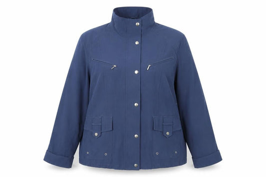 Womens UK Size 22 Finesse Blue Basic Jacket