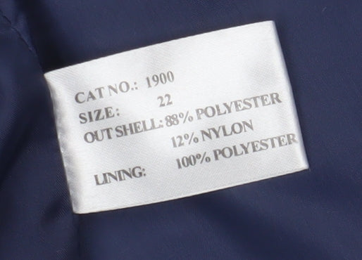 Womens UK Size 22 Finesse Blue Basic Jacket