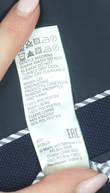 Mens UK Size 42 Marks and Spencer Regular Blue Suit Jacket