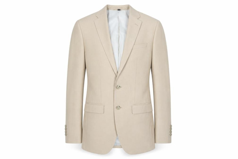 Mens UK Size 34 Marks and Spencer Regular Beige Suit Jacket