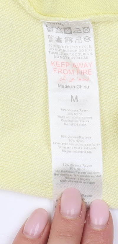 PrettyLittleThing Women's Yellow Bodycon Midi Dress M