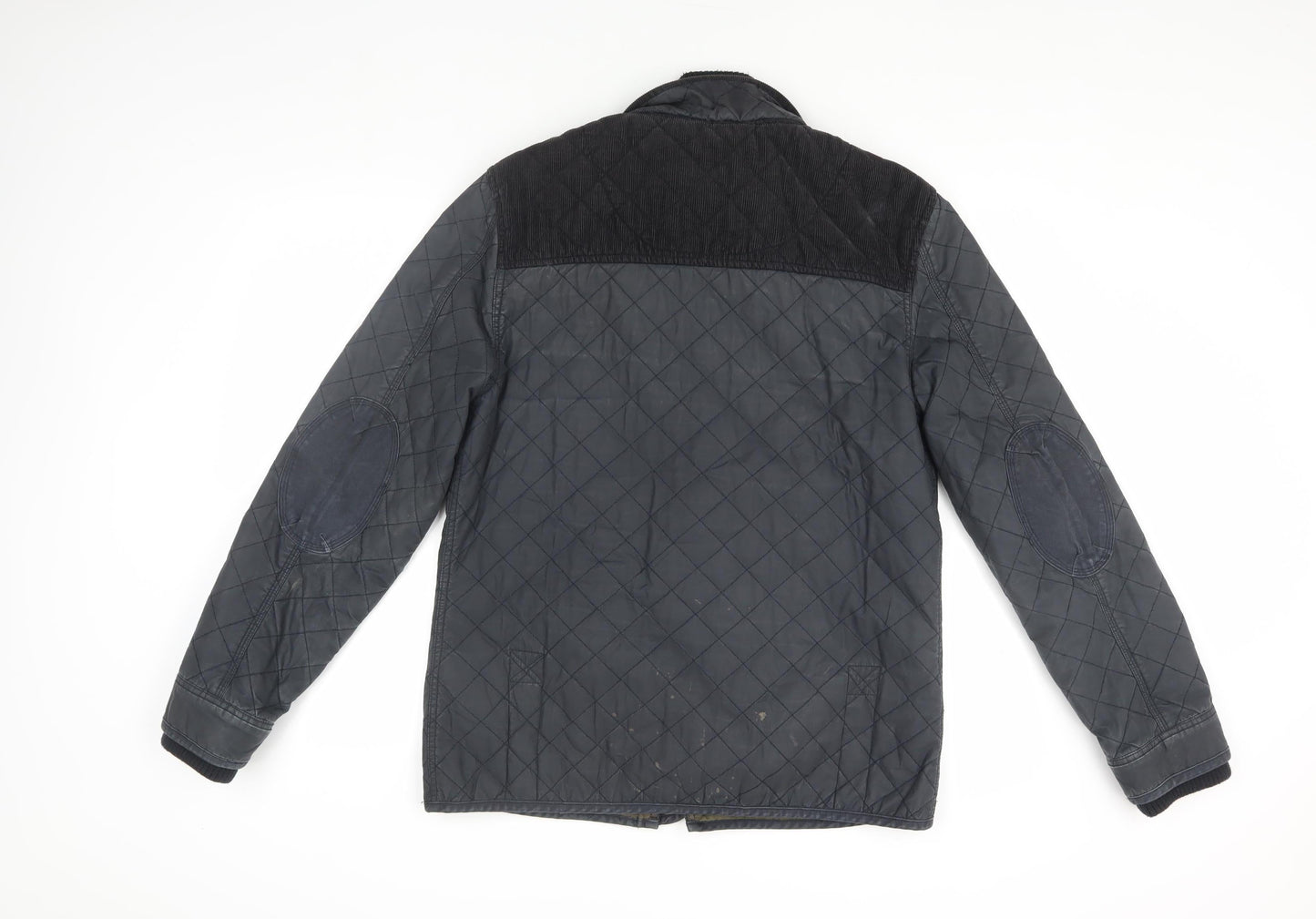 Next Men's Black Quilted Jacket M, Casual Autumn/Winter Wear