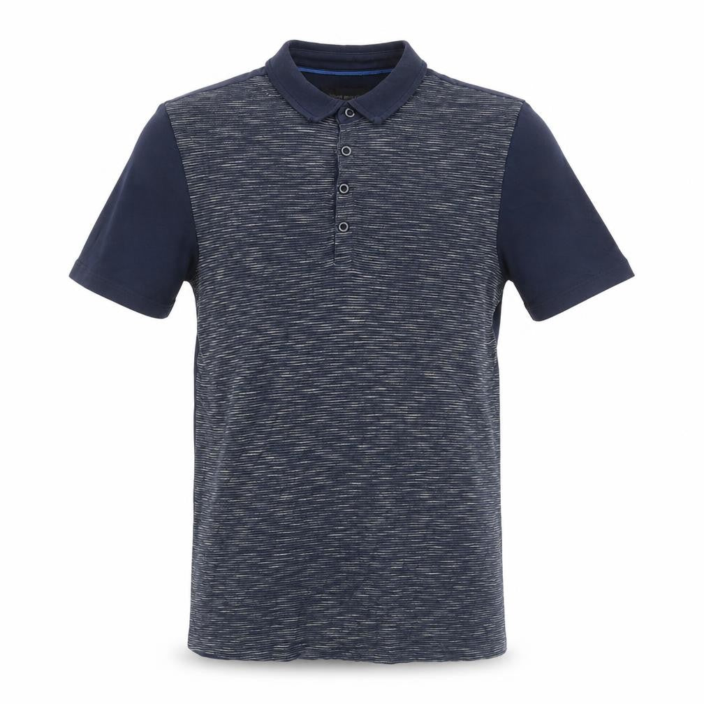 Mens UK Size S Silver Eight Cotton Polo Shirt