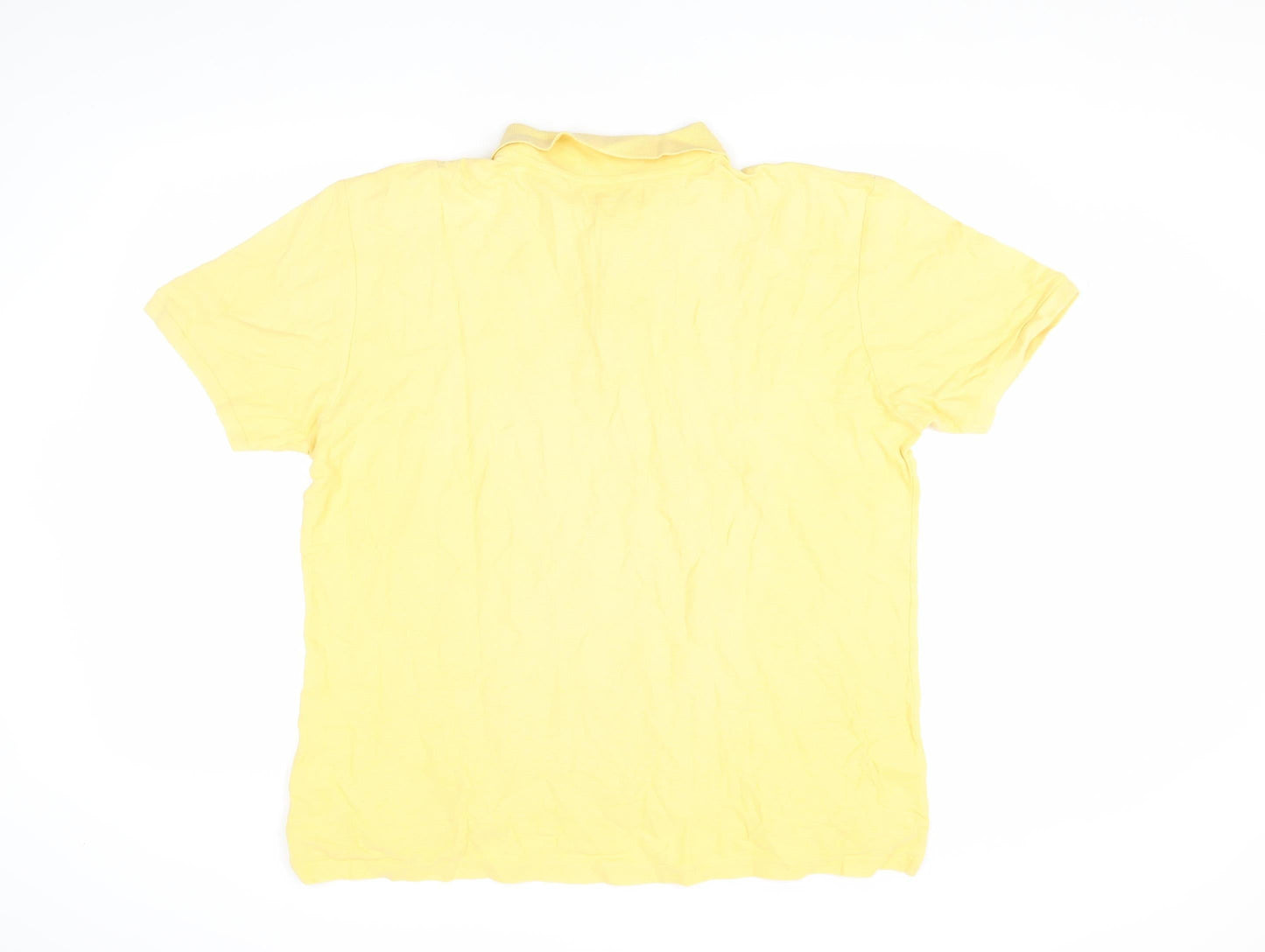 Dissident Men’s Yellow Polo, Size L, Cotton, Casual