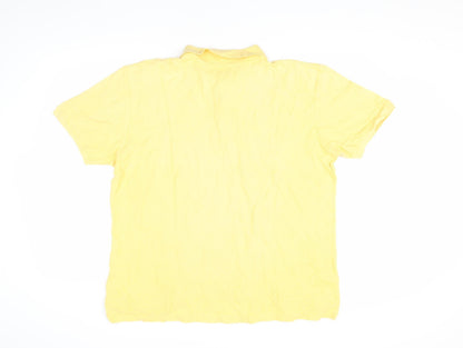 Dissident Men’s Yellow Polo, Size L, Cotton, Casual